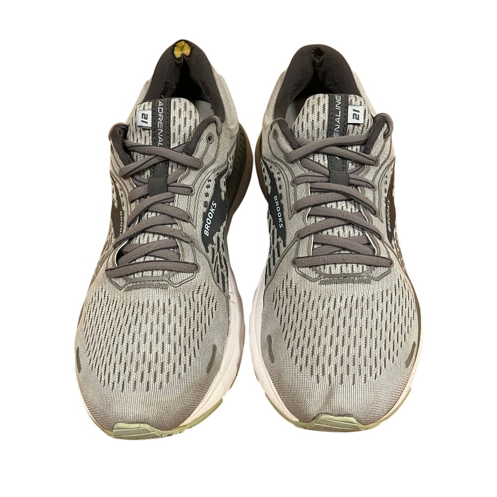 Brooks Adrenaline GTS 21 Mens Running Sneakers Shoes Grey Size 10 Wide D